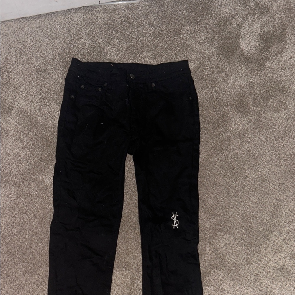 Ksubi Men's Black Straight Jeans